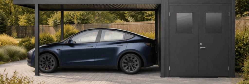 Pergola auto ar nojumi