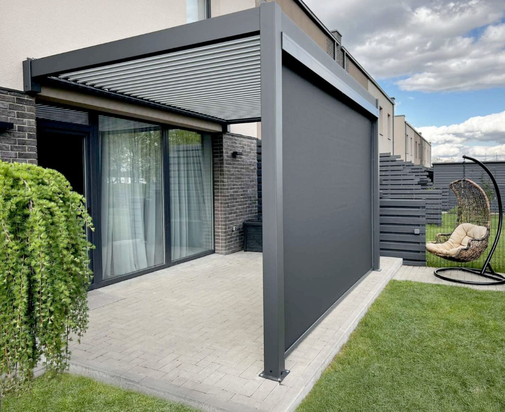 VERANO pergola ar sānu audumu